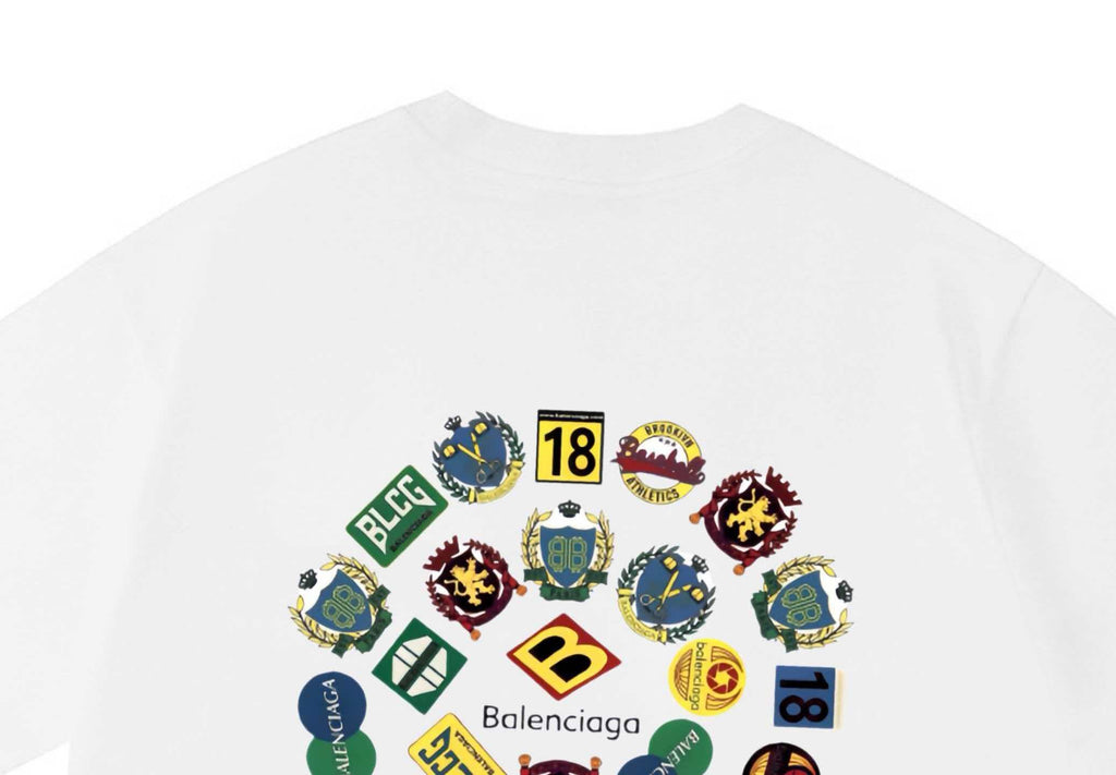 2026 New Multi Element Letter Printed Logo Men's and Women's Short sleeved T-shirt