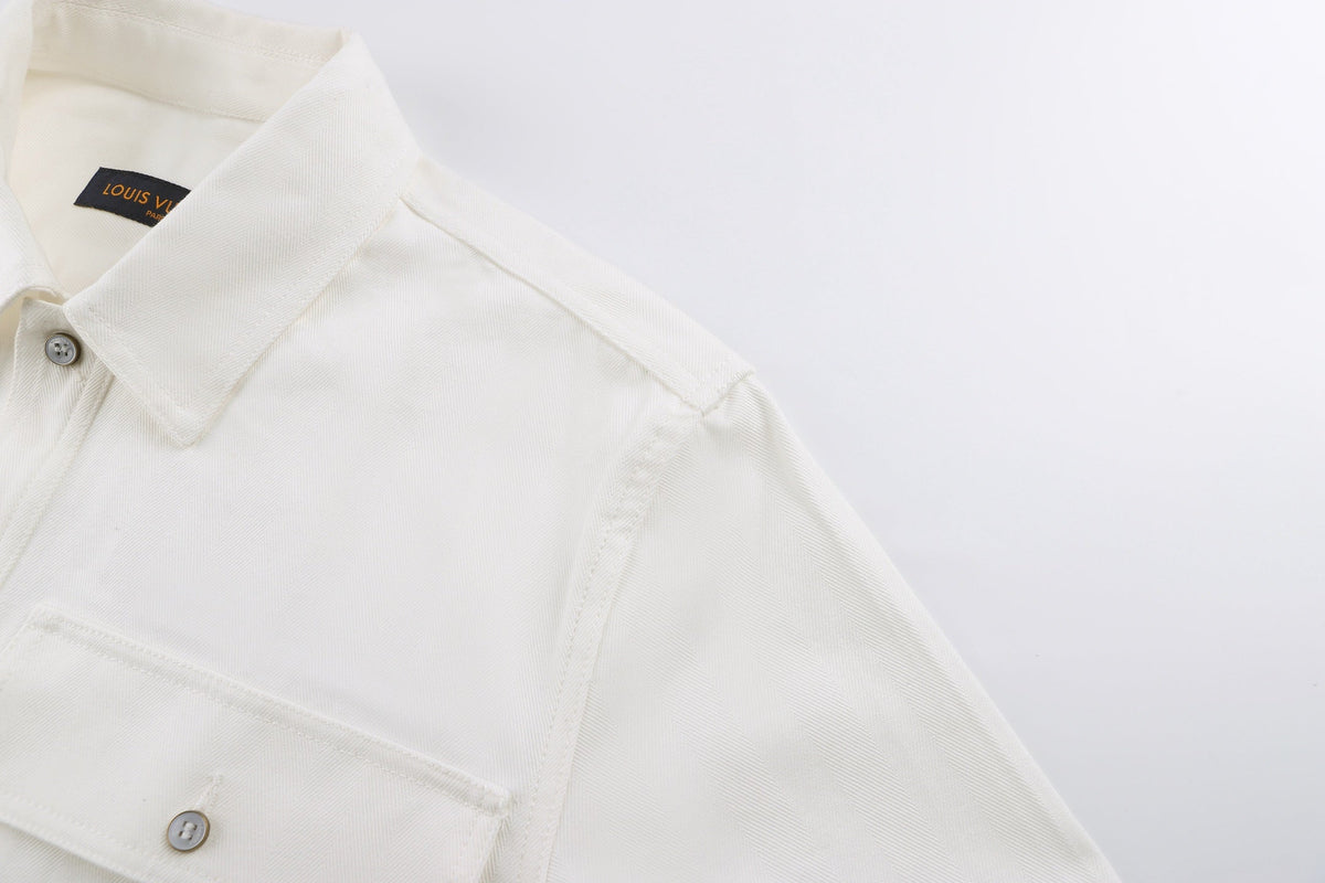 Identification jacquard jacket style shirt