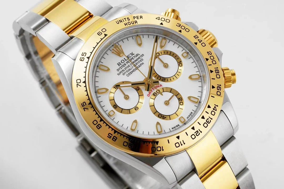 Chronograph -C-Factory -White Yellow- Silver 904L Steel- Automatic - 40mm