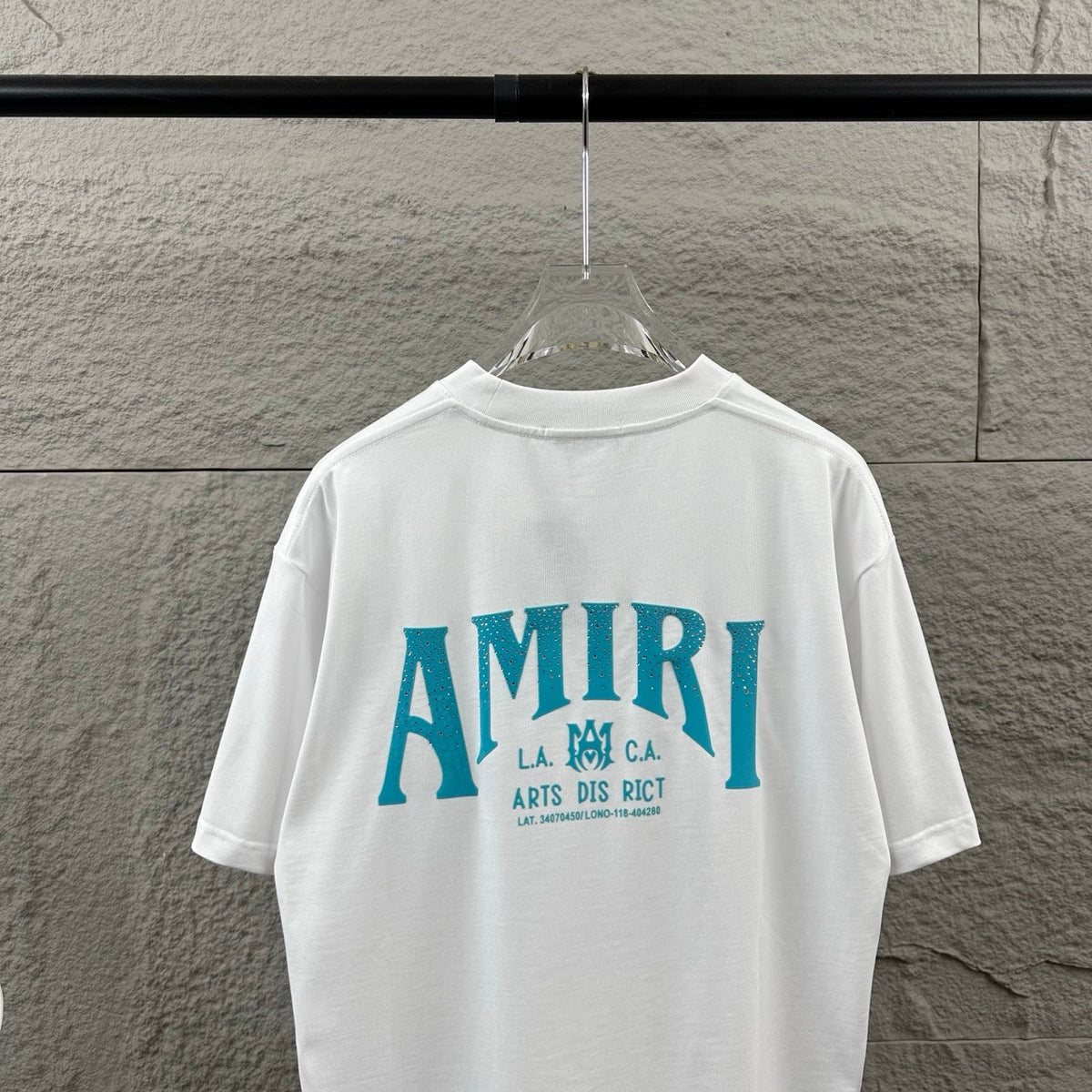 Classic letter hot stamping+plush technology unisex T-shirt