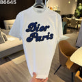 26ss new embroidered letter short sleeved shirt