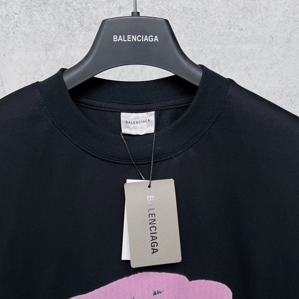 3M printed short sleeved T-shirt with letter embroidery