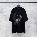 Embroidered letter short sleeved T-shirt