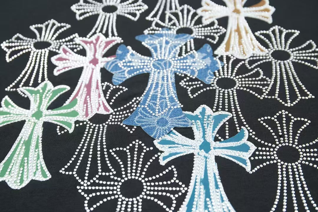 New rhinestone short sleeves