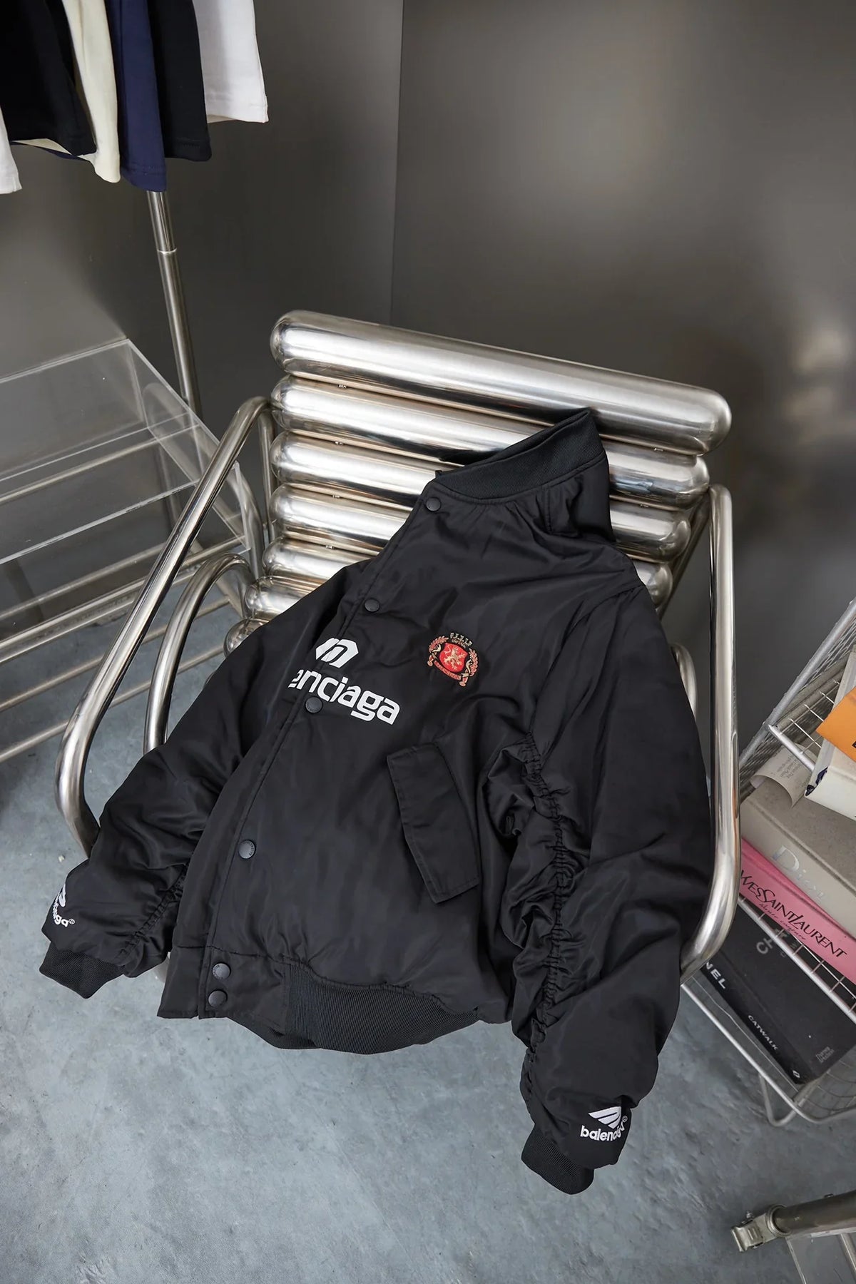 Embroidered baseball flying cotton jacket