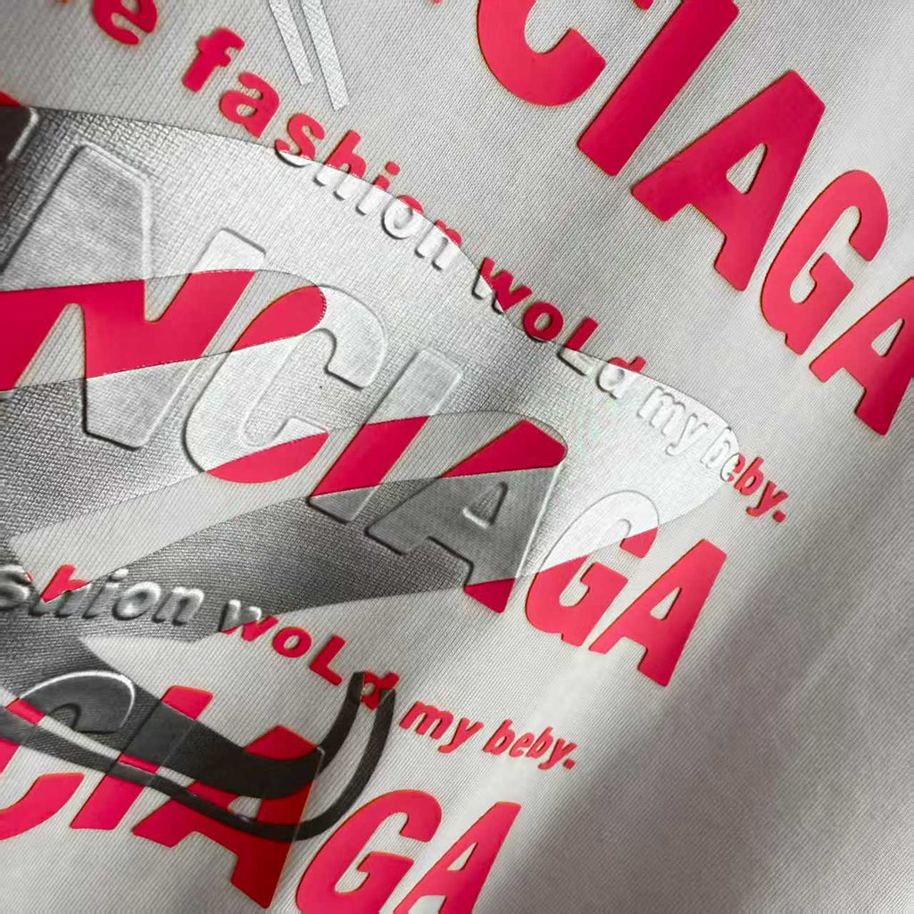 New hot stamping printed T-shirt