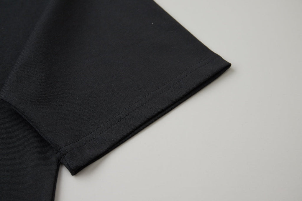 Early Spring New Embroidered Letter T-shirt