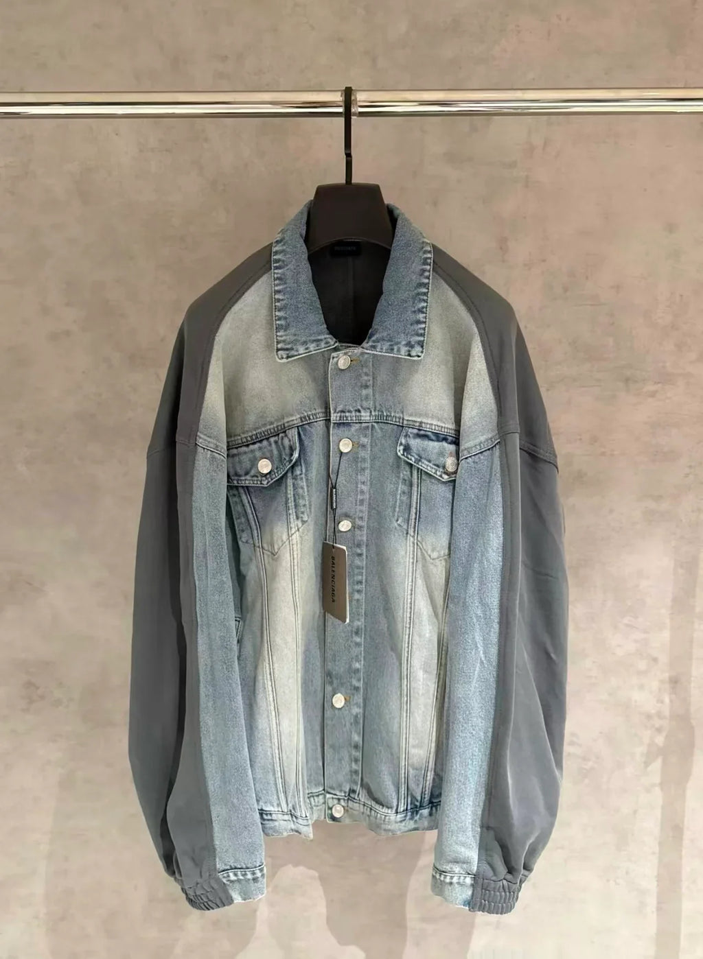 New spliced denim jacket