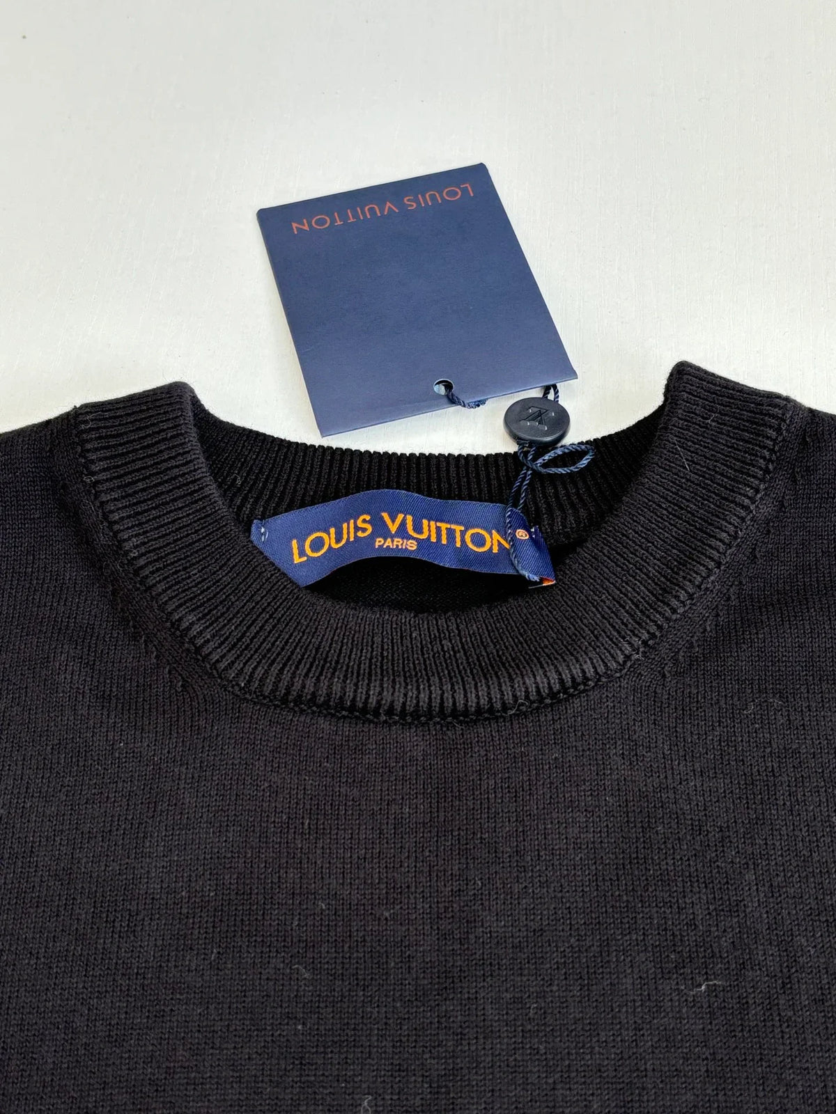 Colored bead knitted sweater