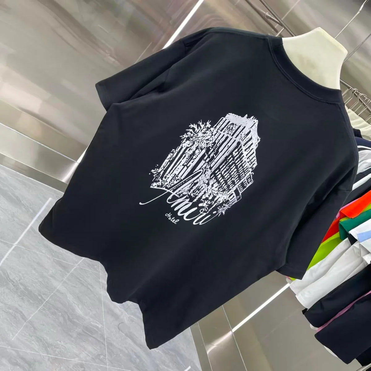 Printed short sleeved T-shirt