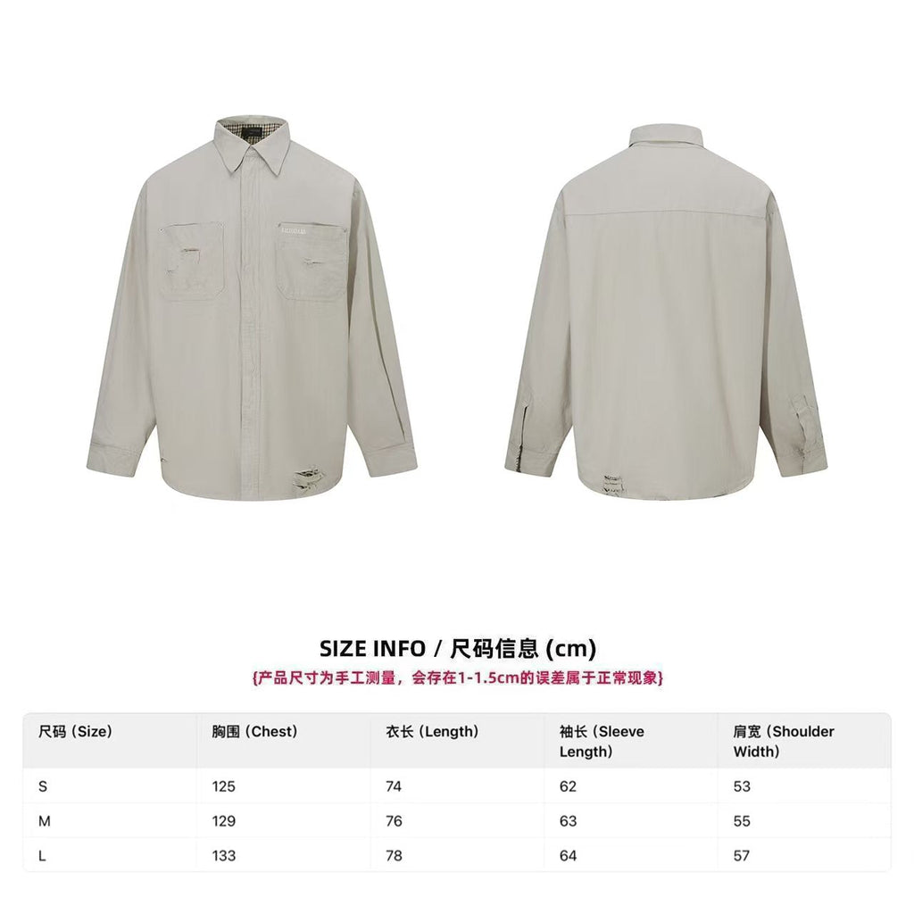 New type of destructive washing tool jacket