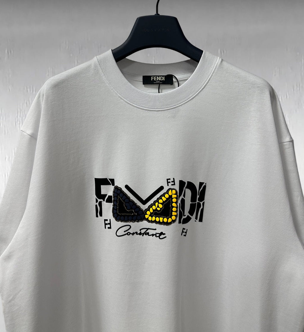 High end rhinestone cloth sticker technology T-shirt short sleeved