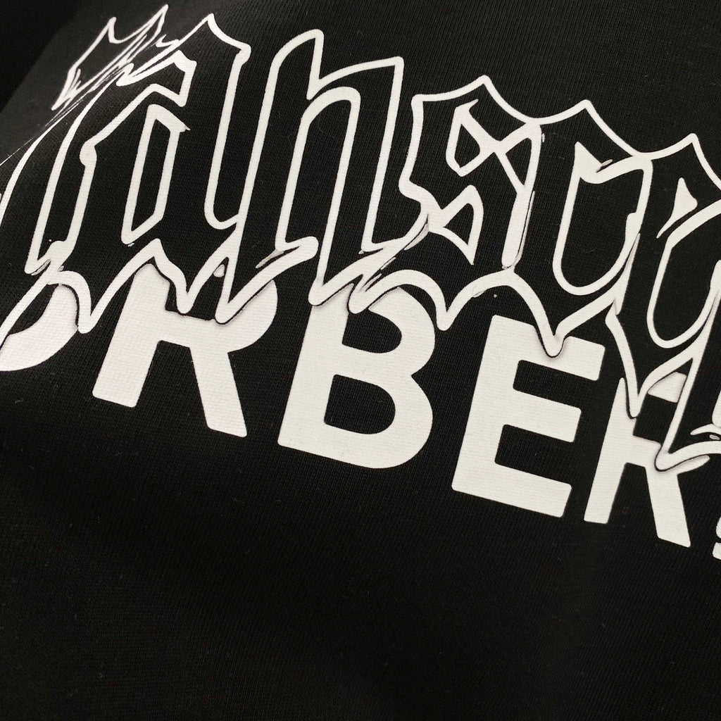 Chest sticker printed logo round neck short sleeved T-shirt 3