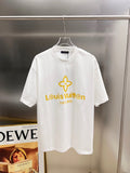 Classic letter three-dimensional craft short sleeved T-shirt