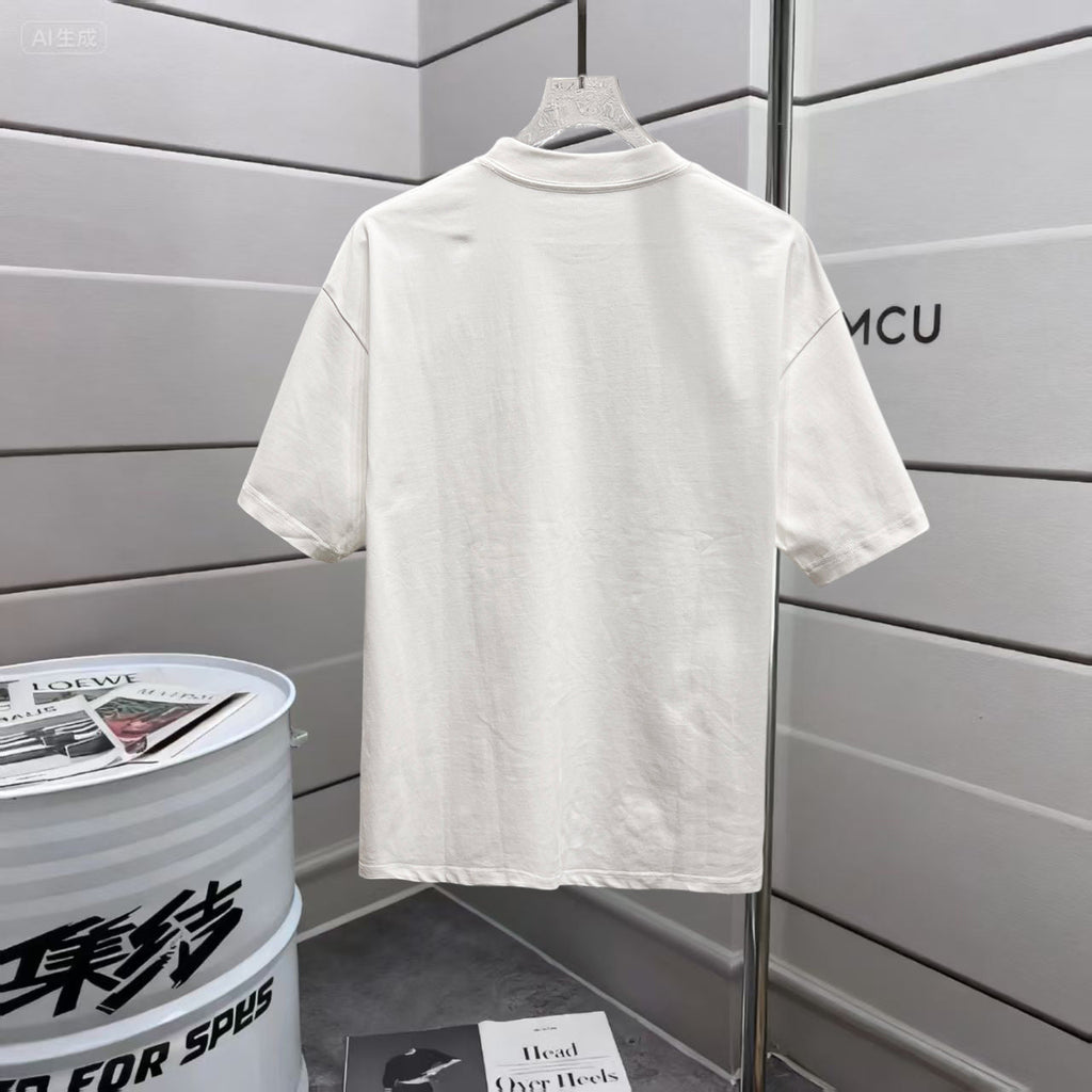 Loose hand drawn T-shirt -3