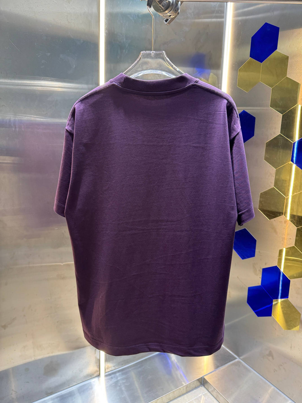 Spring and summer new classic small label color card round neck couple short sleeved T-shir