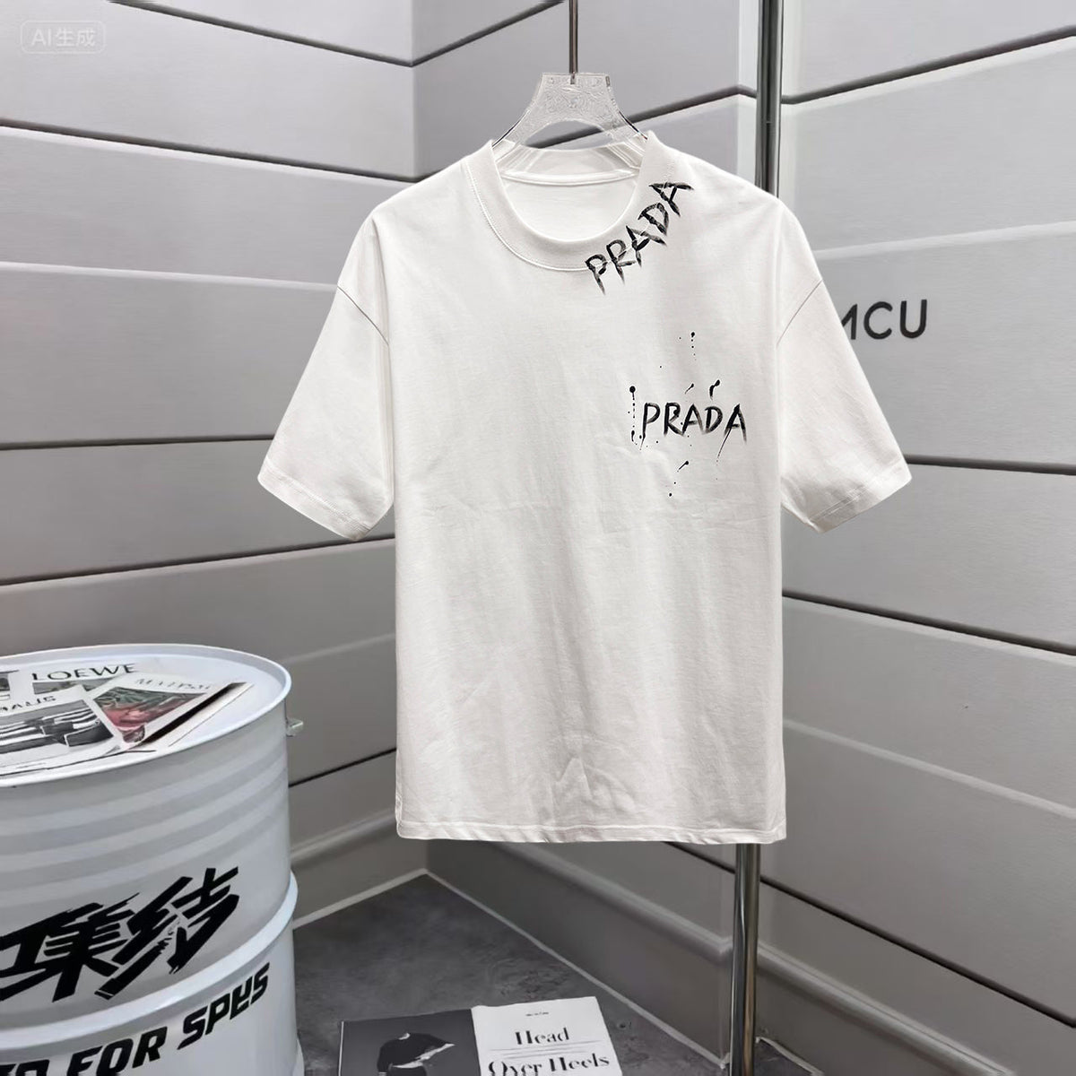 Loose hand drawn T-shirt -6