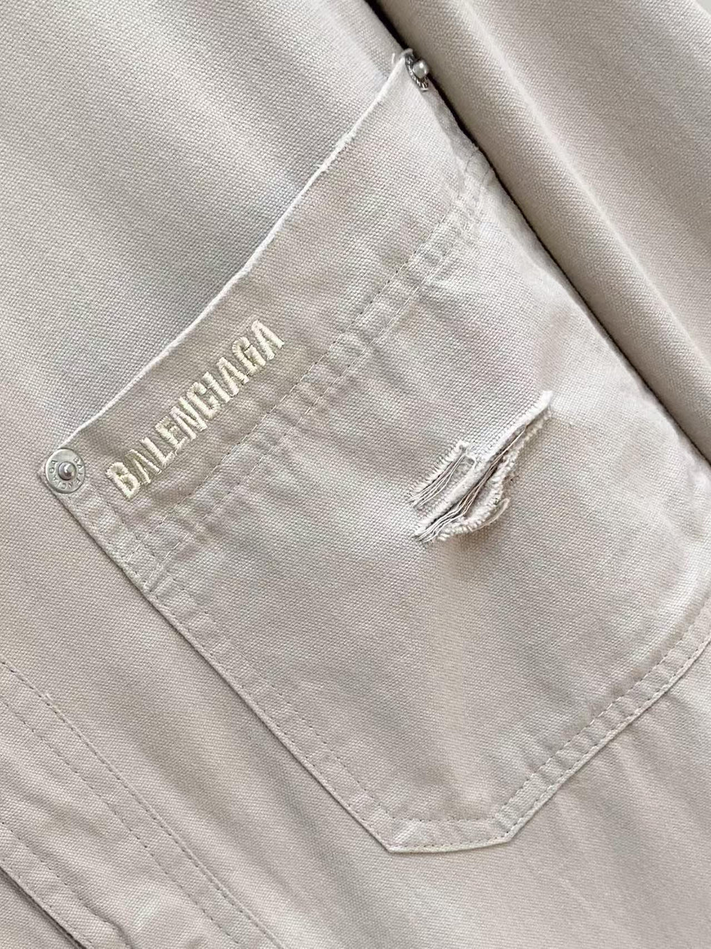 New type of destructive washing tool jacket