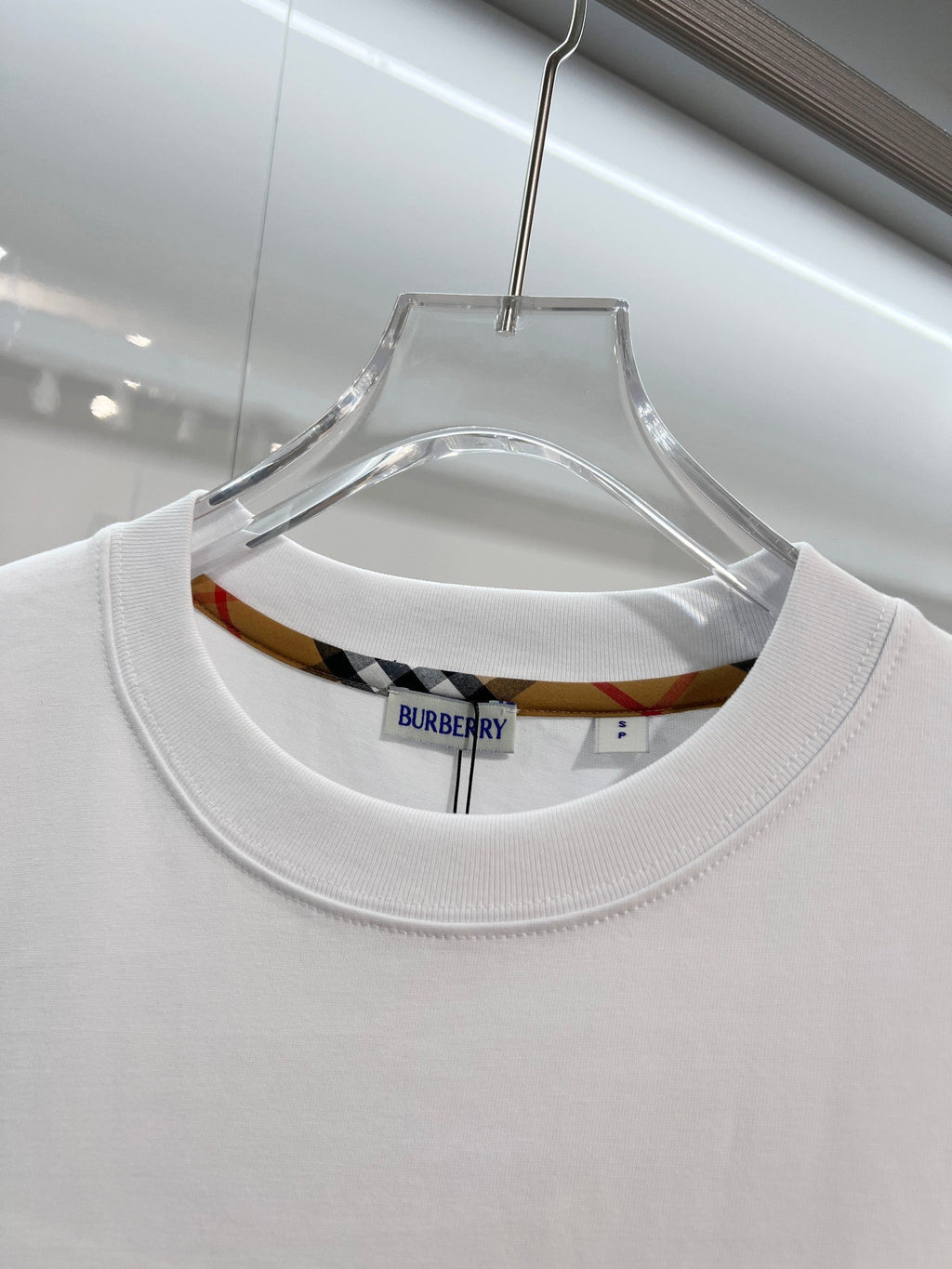 Front hemp rope embroidered letter logo short sleeved shirt