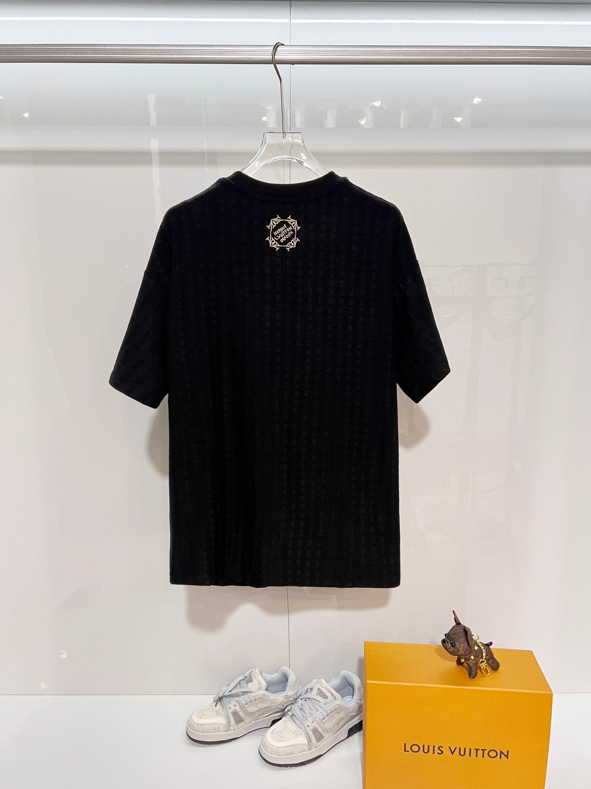 High density gold embroidered T-shirt