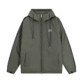 New ribbon splicing hooded jacket