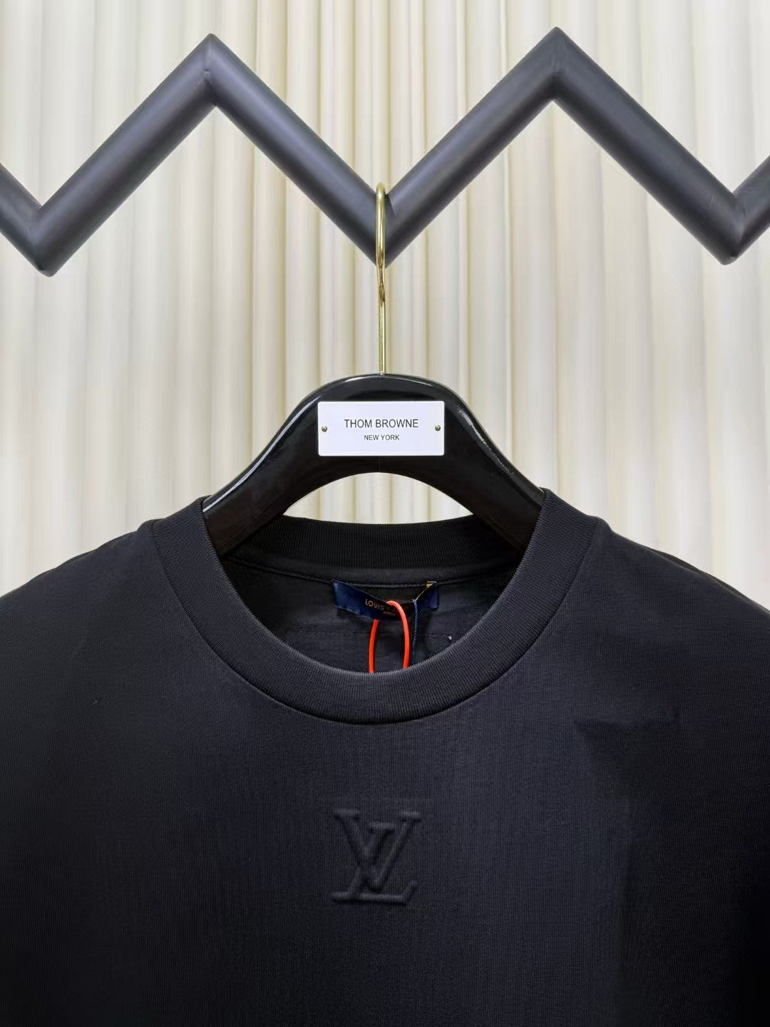 Logo embossed short sleeved T-shirt