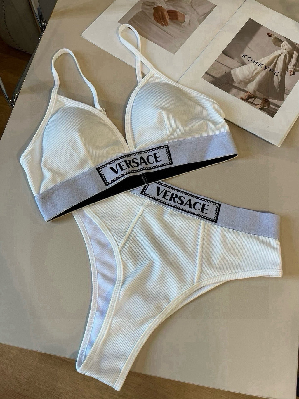 25 Summer New Ribbon Bikini Two-Piece Swimsuit Set
