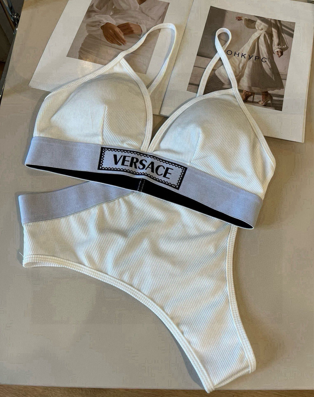 25 Summer New Ribbon Bikini Two-Piece Swimsuit Set
