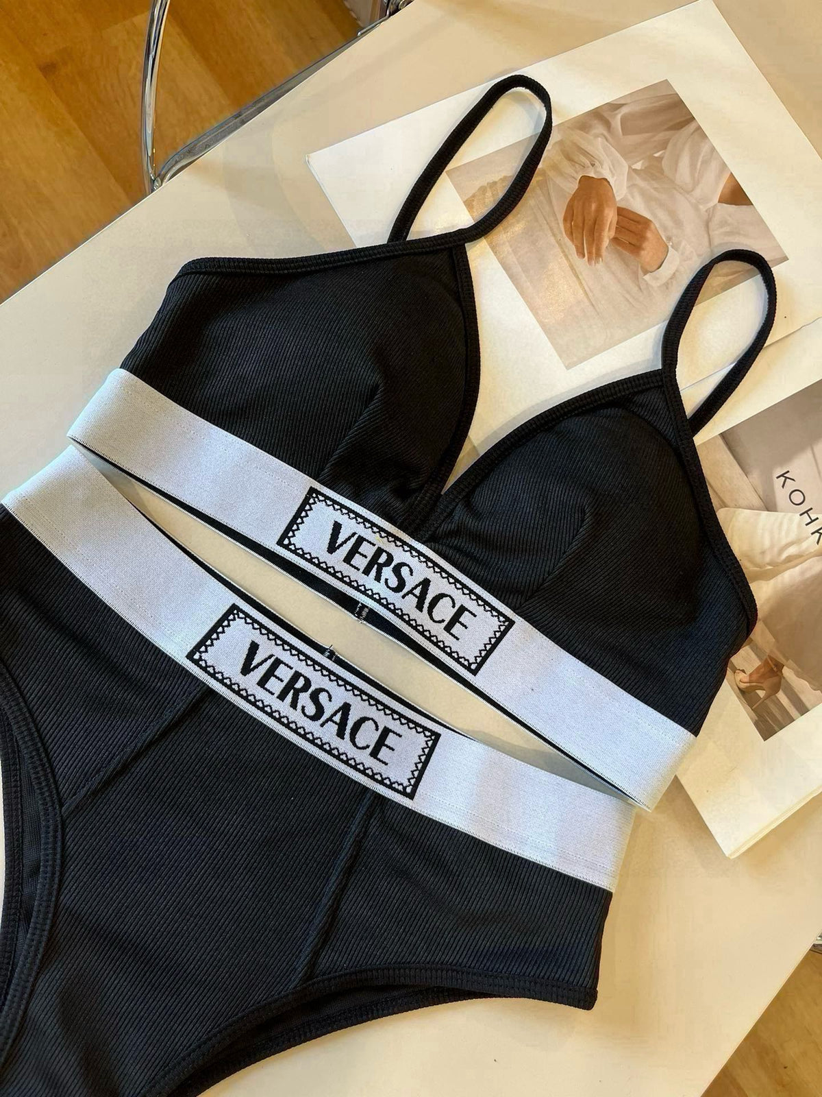 25 Summer New Ribbon Bikini Two-Piece Swimsuit Set