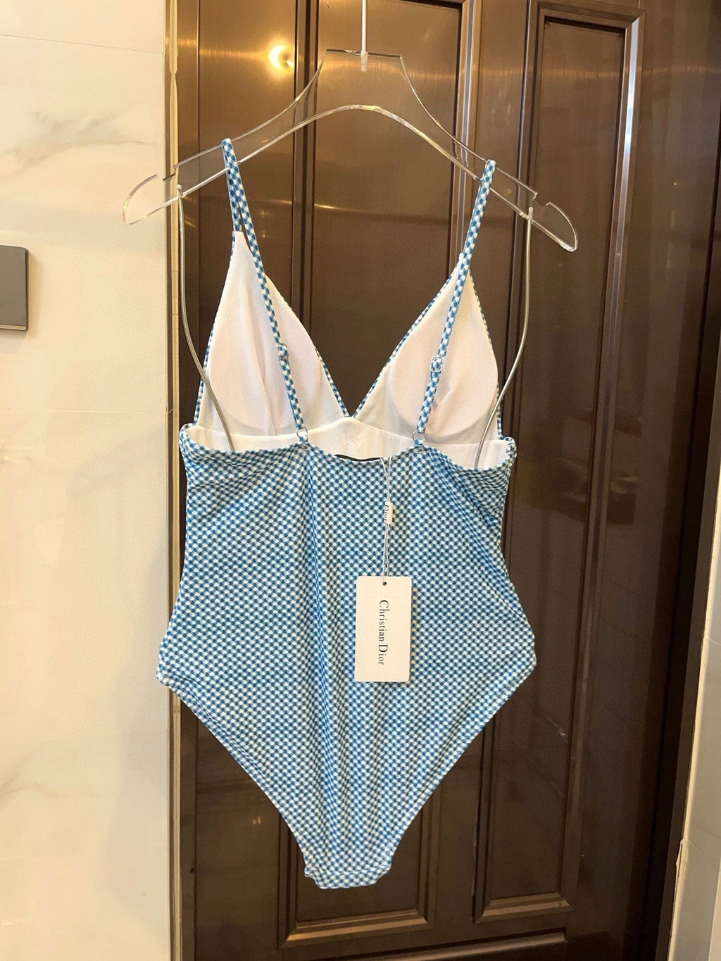 25 Summer New Sling V Neck One-Piece Swimsuit