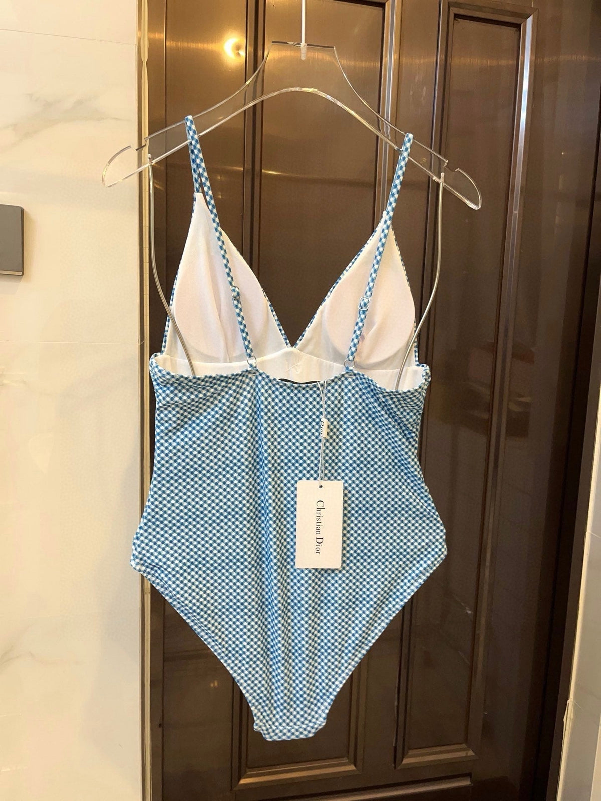 25 Summer New Sling V Neck One-Piece Swimsuit