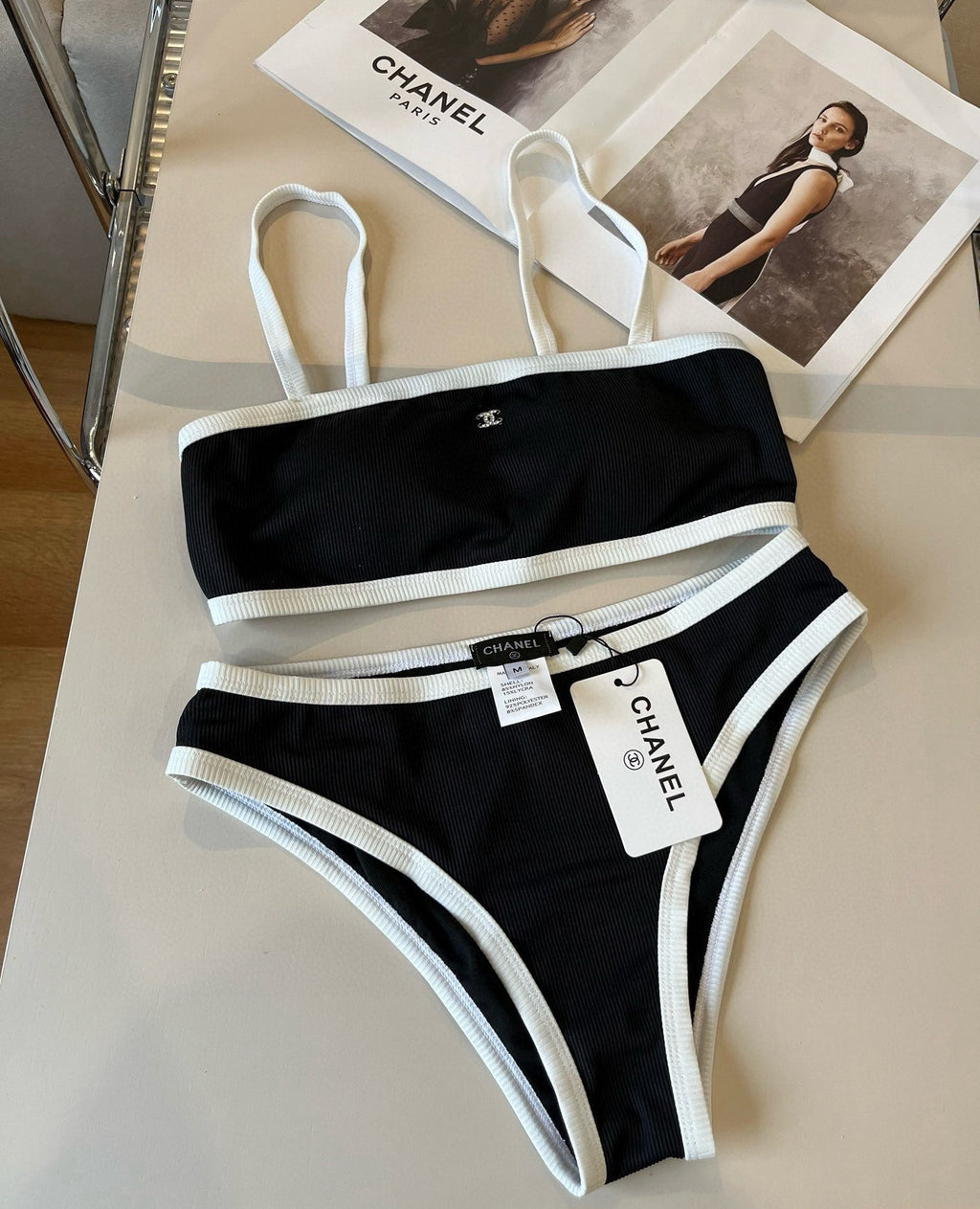 C 25 logo bikini swimsuit