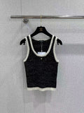 New hidden-design slim-fit knit vest