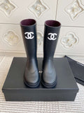 Color blocked long boots