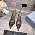 Early spring pointed high-heeled sandals