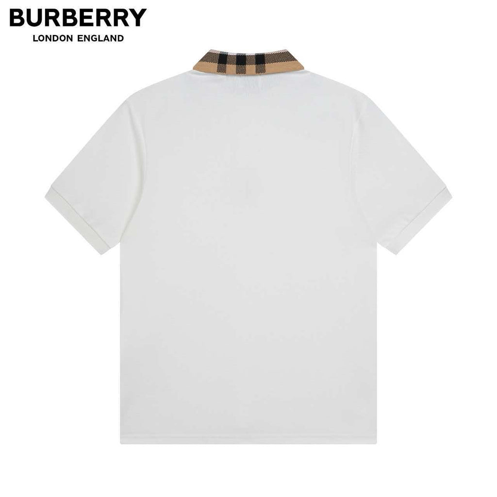 Classic plaid contrasting short sleeved shirt with collar