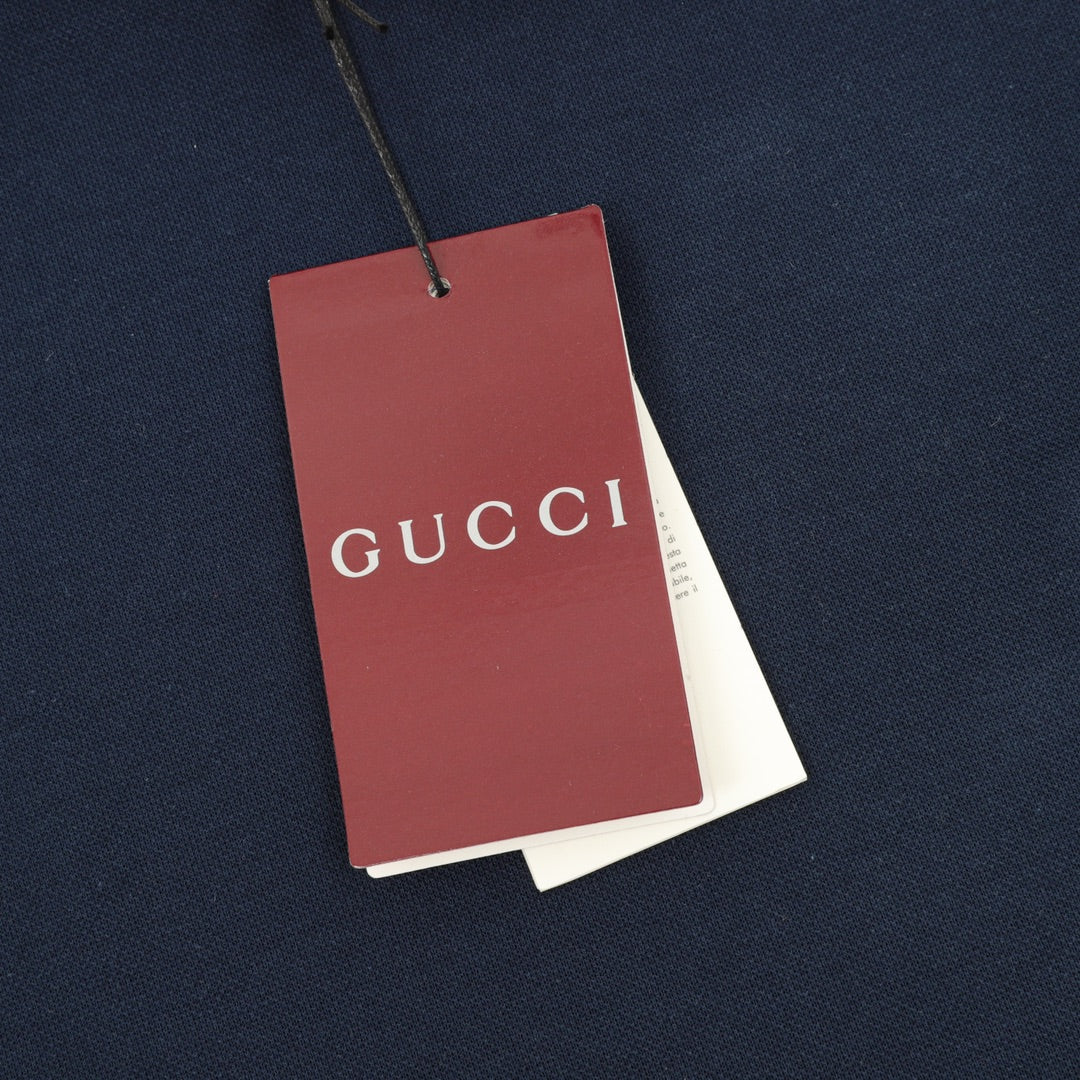 Mother embroidery lapel long sleeved polo shirt
