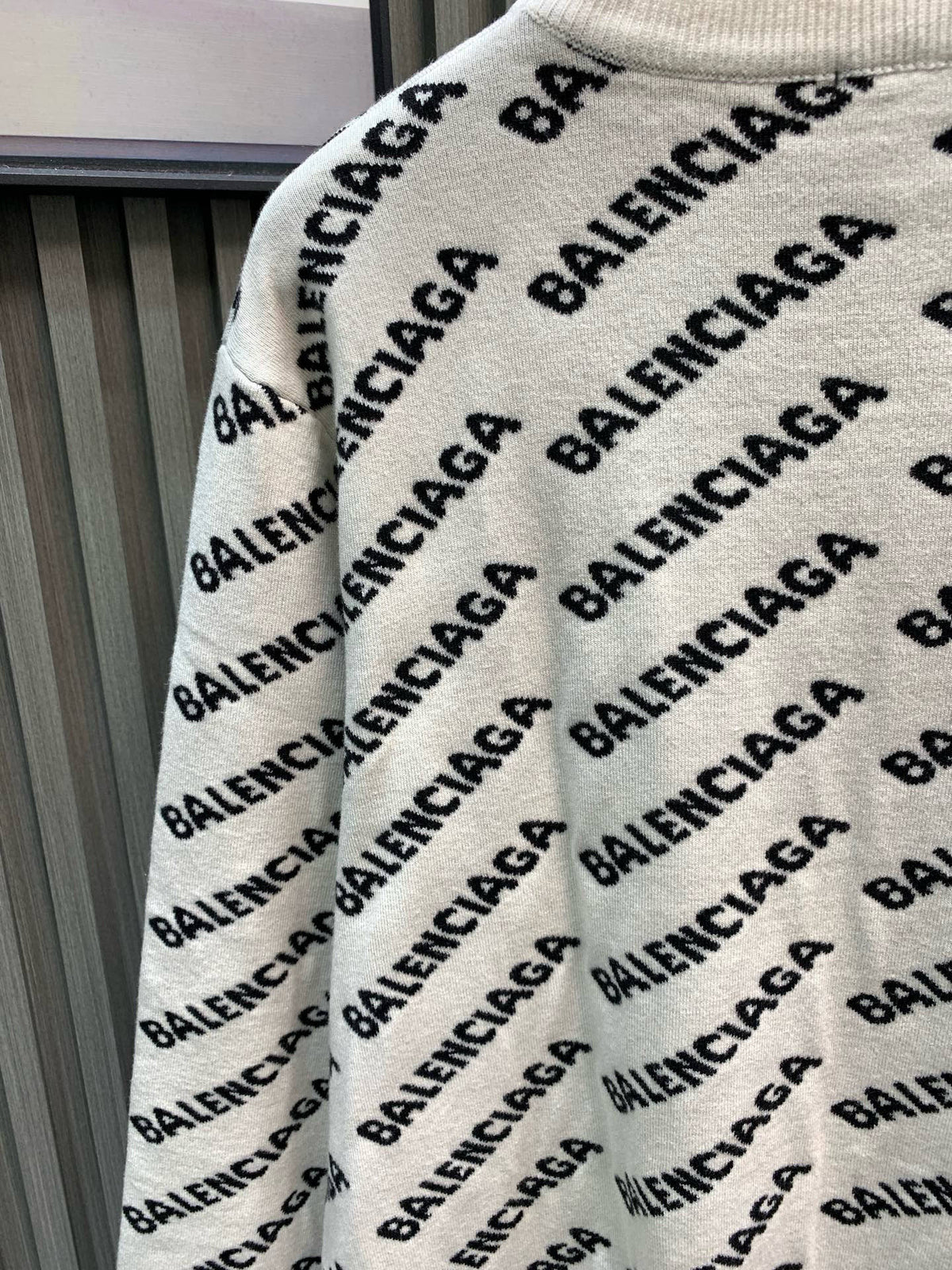 Full printed bullet screen double-sided knitted jacquard sweater