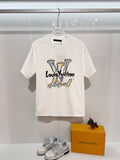 New painted letter short sleeved shirt