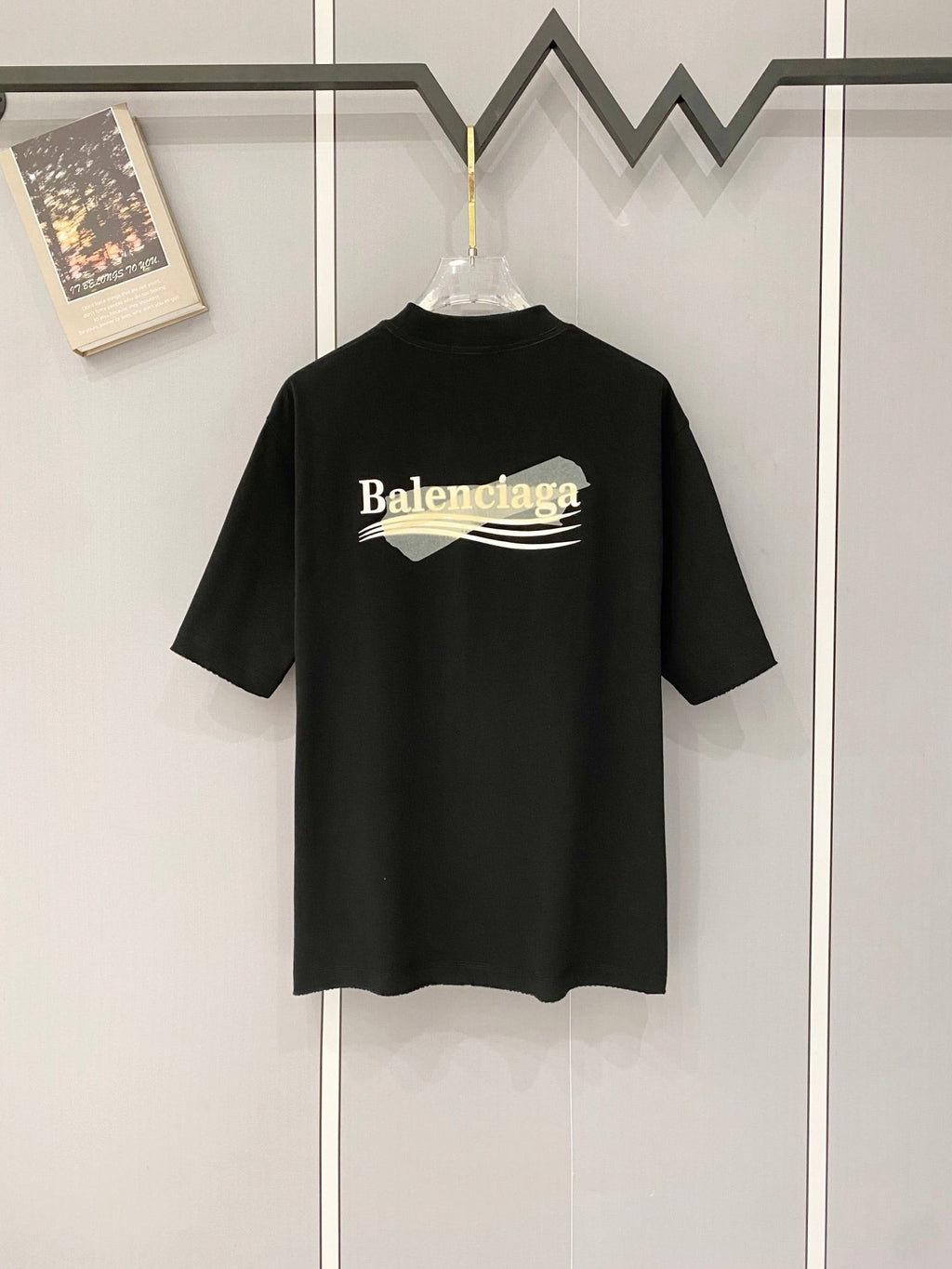Classic letter printed pure cotton T-shirt -5