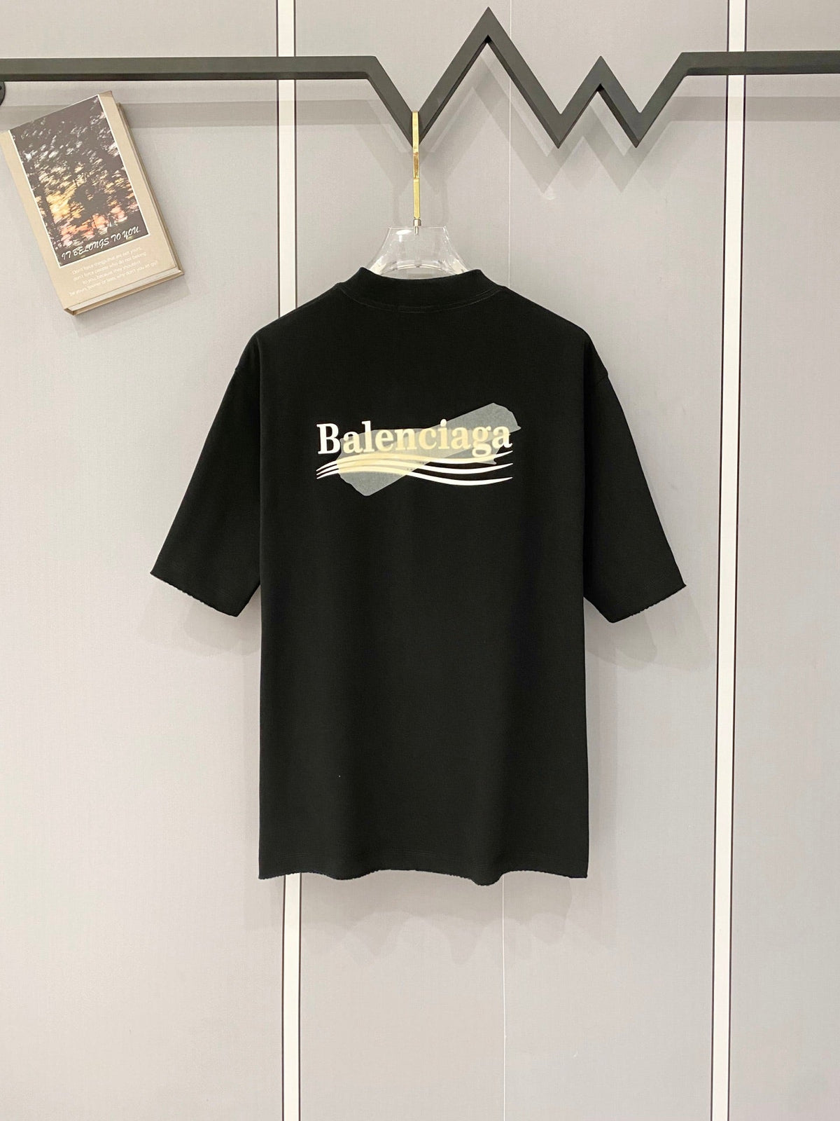 Classic letter printed pure cotton T-shirt -5