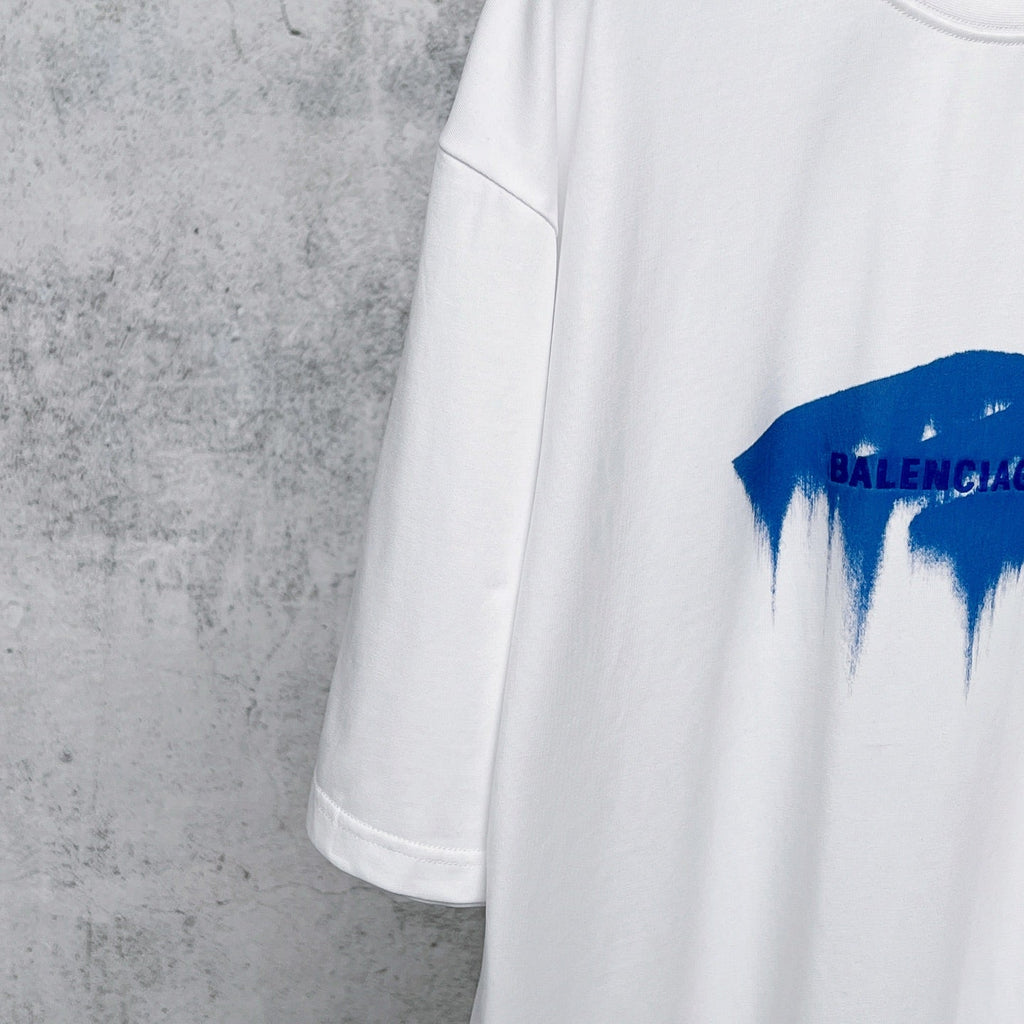 3M printed short sleeved T-shirt with letter embroidery
