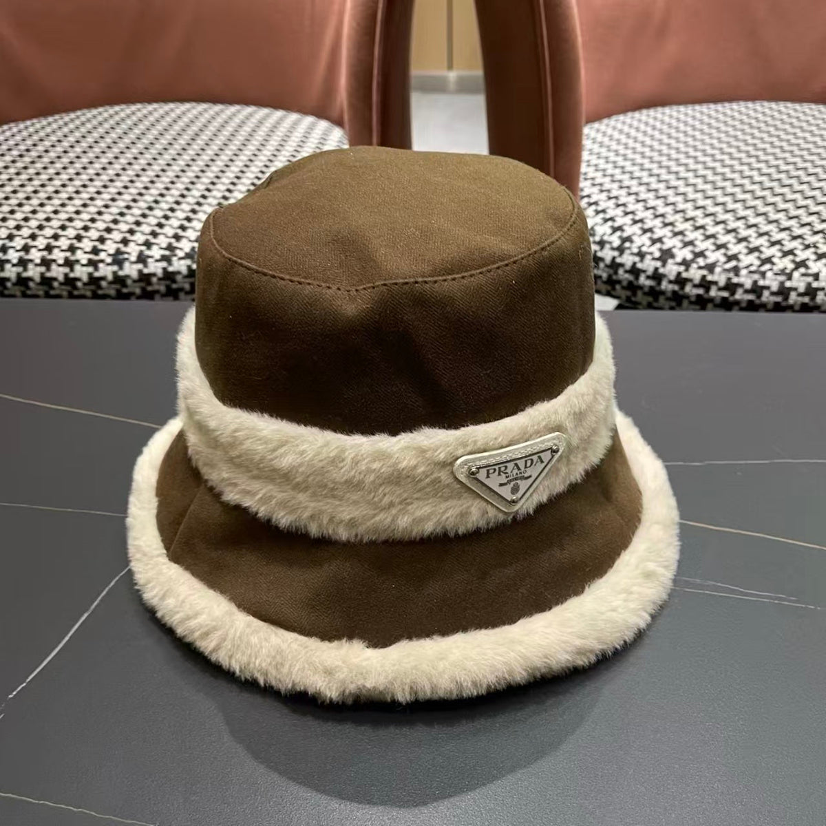 New furry fisherman hat