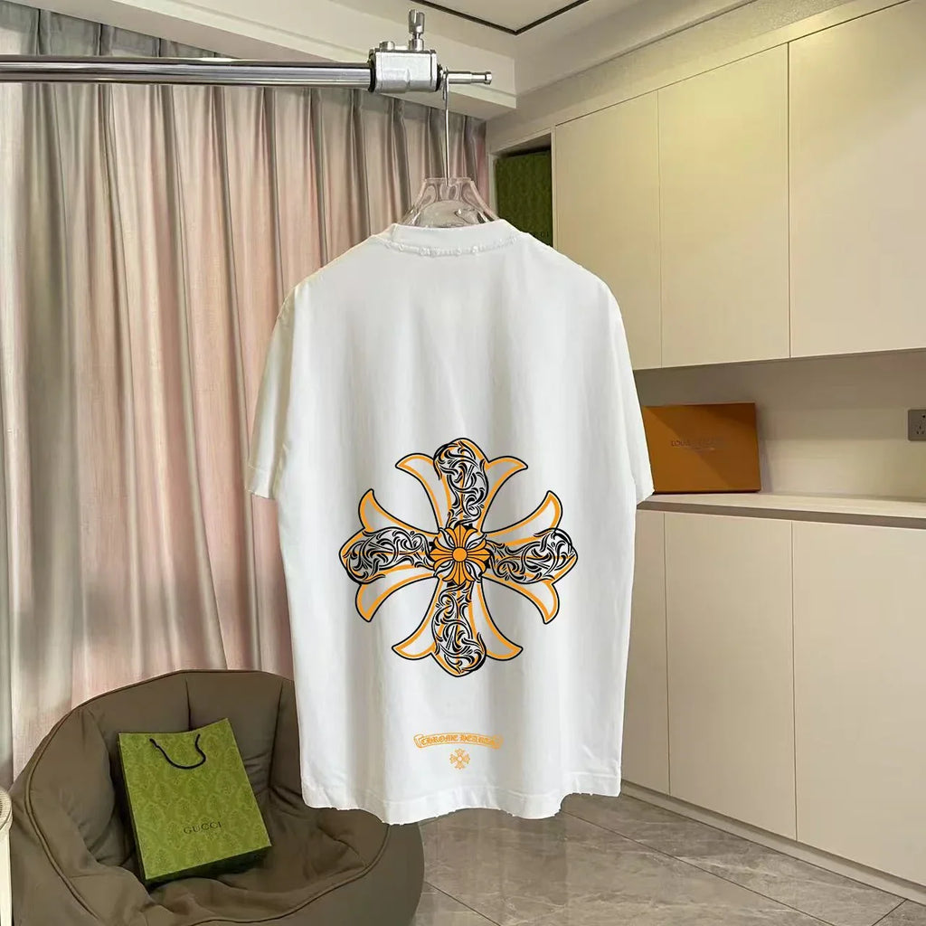 New Cross printed short sleeved T-shir