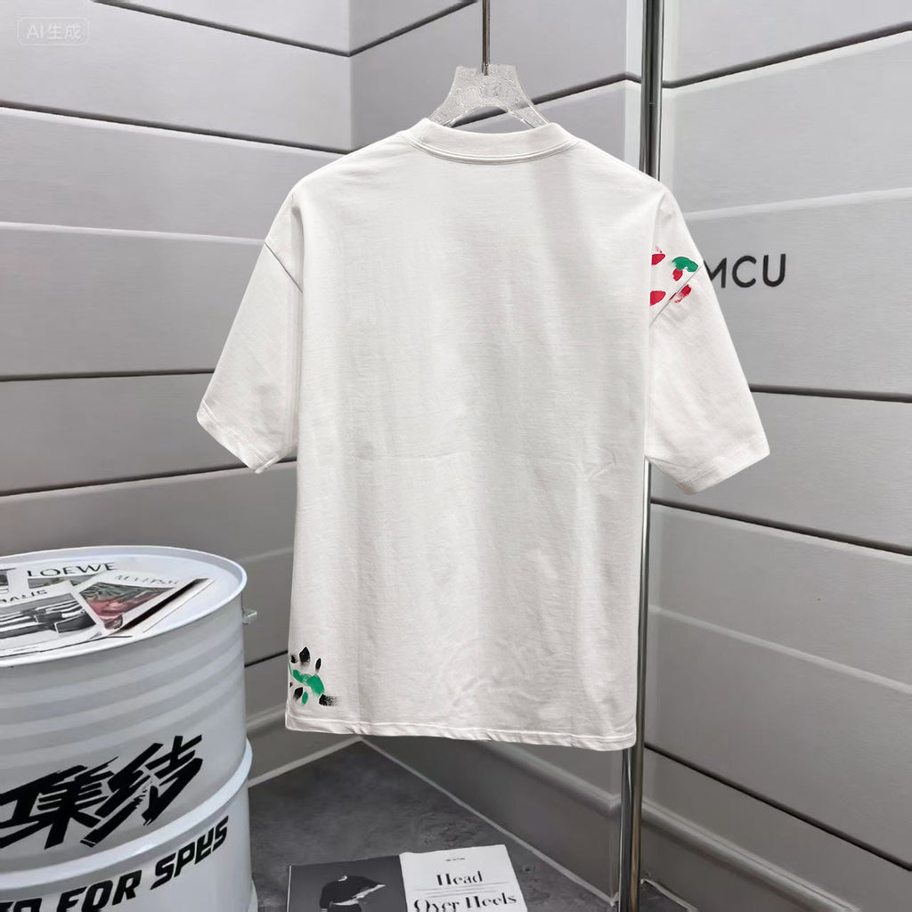 Cotton hand-painted T-shirt