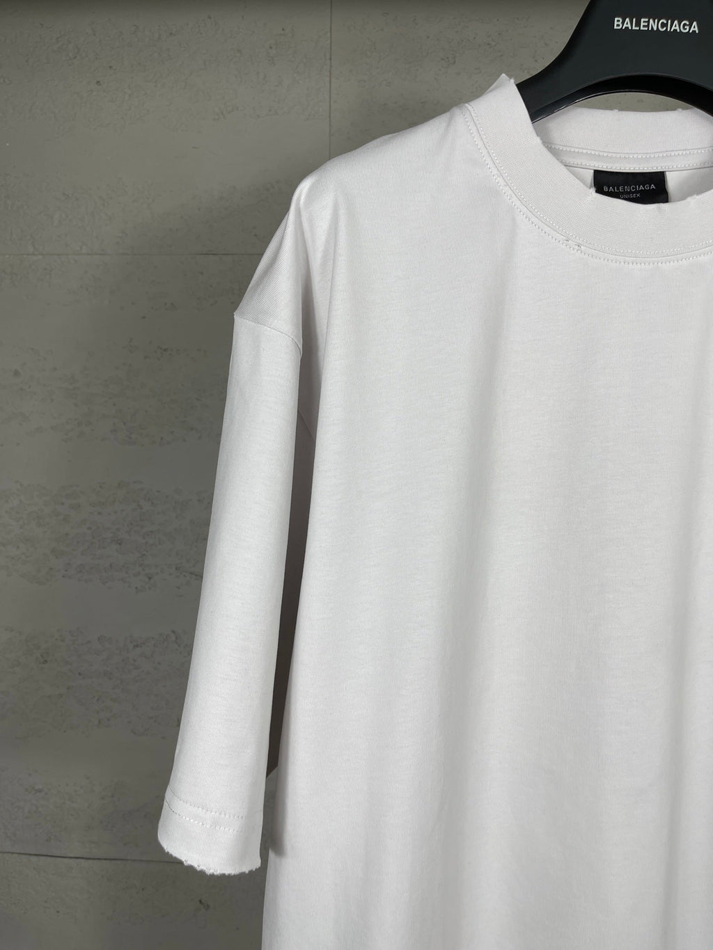 Washed and worn short sleeved T-shirt