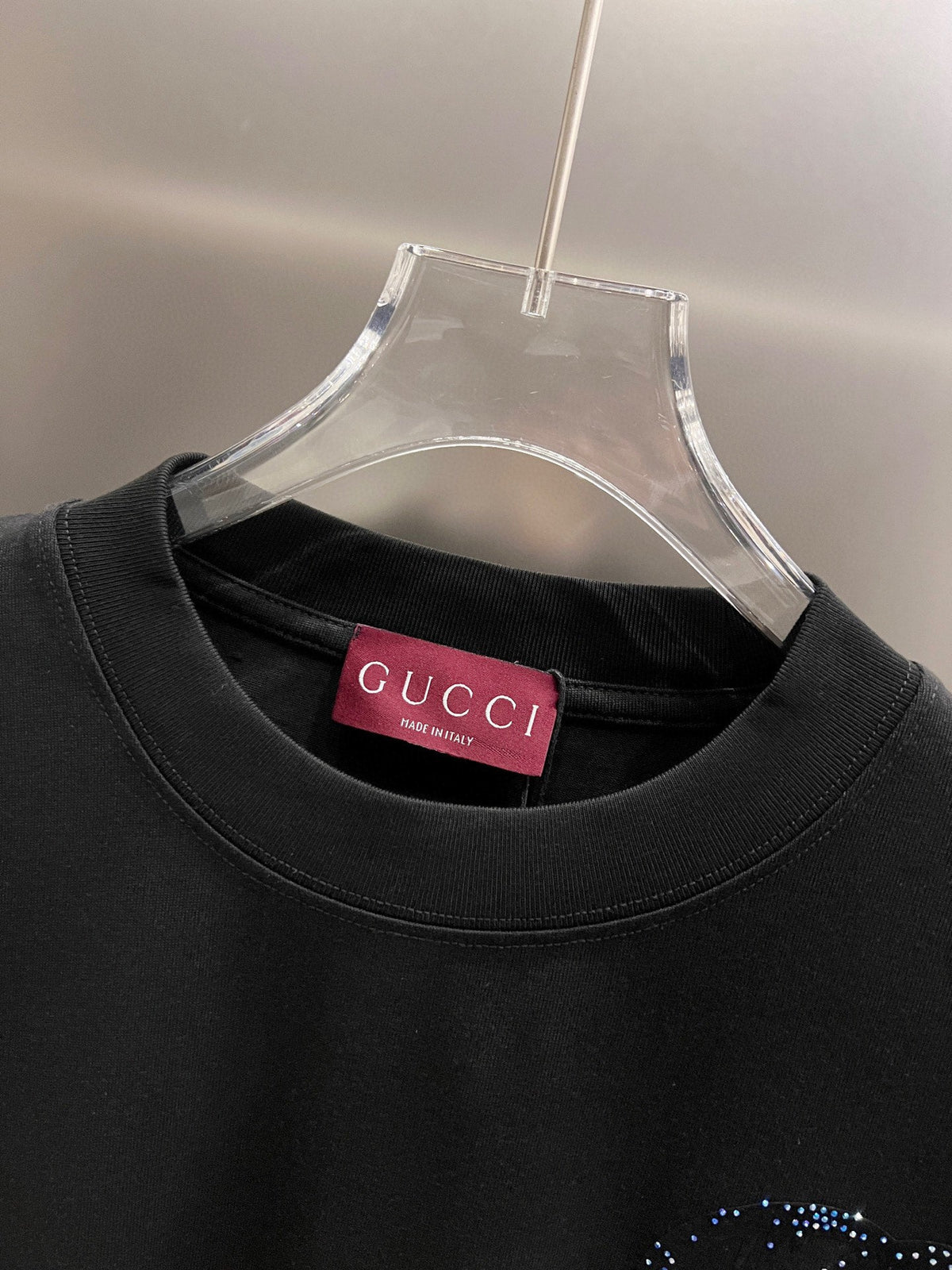 New logo Middle Eastern Australian diamond+plush printing technology short sleeved T-shirt