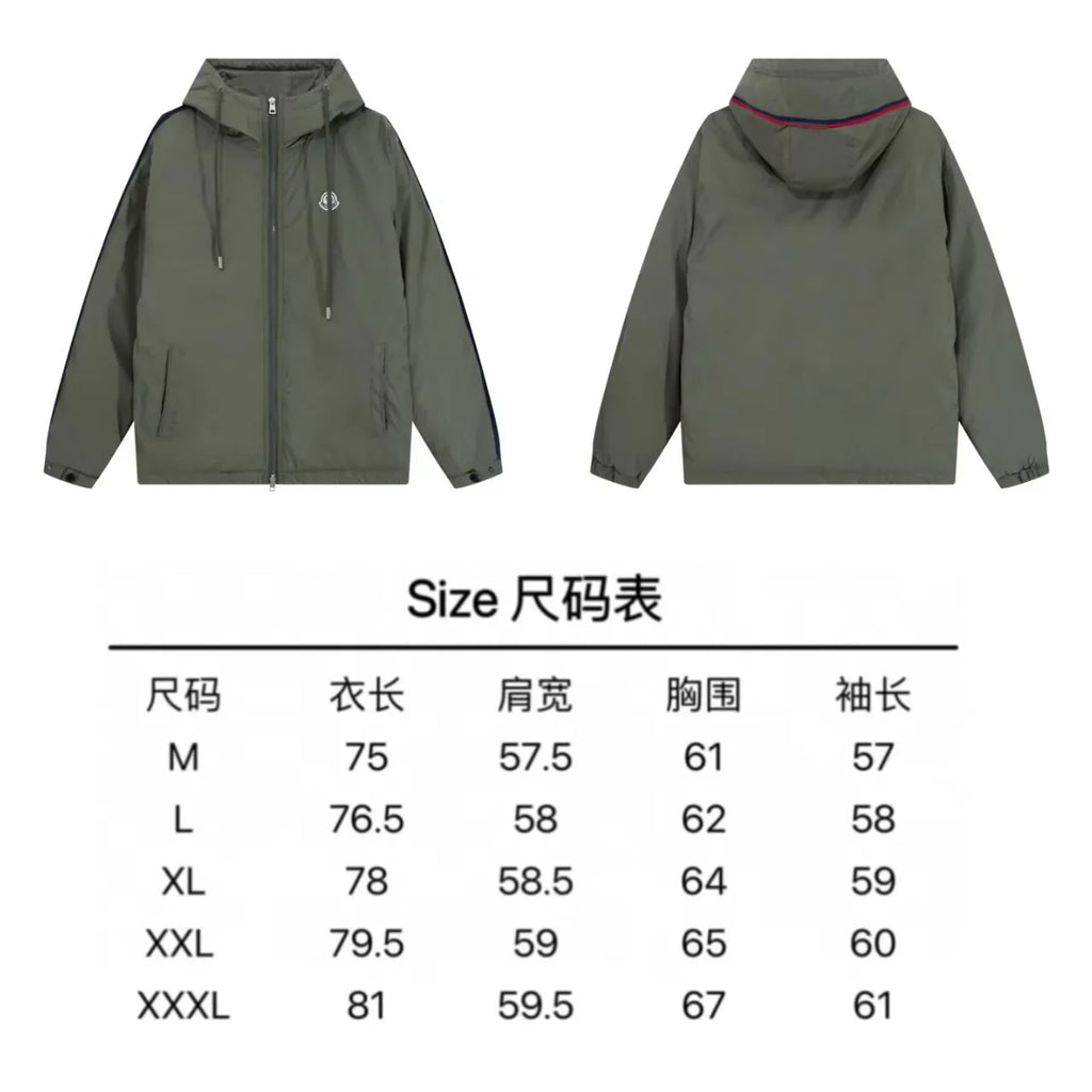 New ribbon splicing hooded jacket