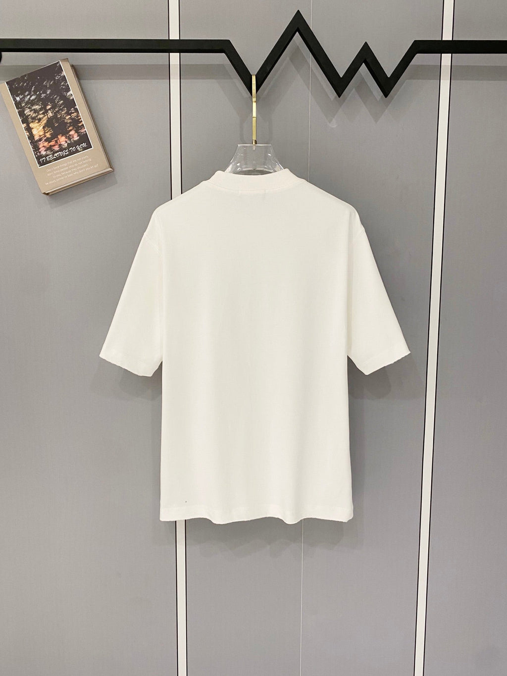 Classic letter printed pure cotton T-shirt -3