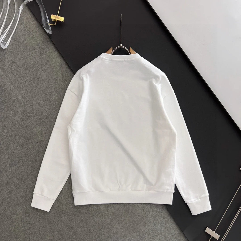 New printed pullover round neck hoodie